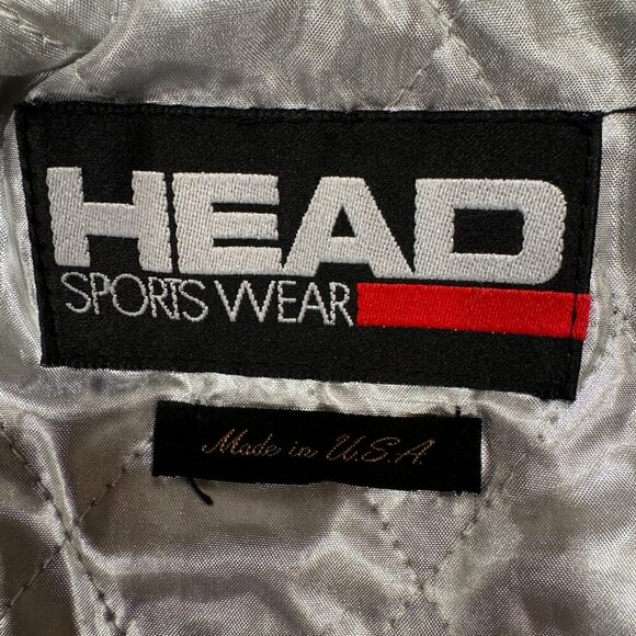 Vintage HEAD Sportswear One Piece Black and Silver Ski Suit - Size 10 Petite - Picture 11 of 16